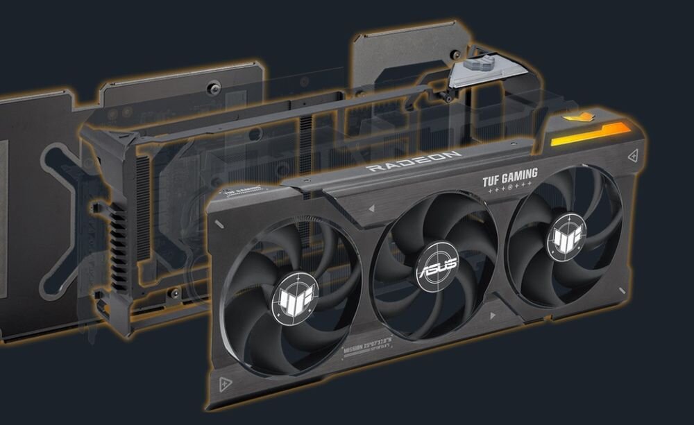 Karta graficzna ASUS TUF Gaming Radeon RX 7900 XTX OC Edition 24GB - Solidna konstrukcja