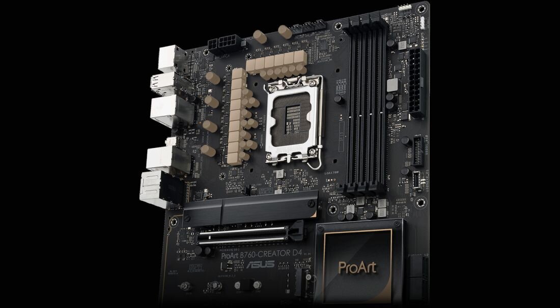 Płyta główna ASUS ProArt B760-Creator DDR4 - Dławiki i kondensatory
