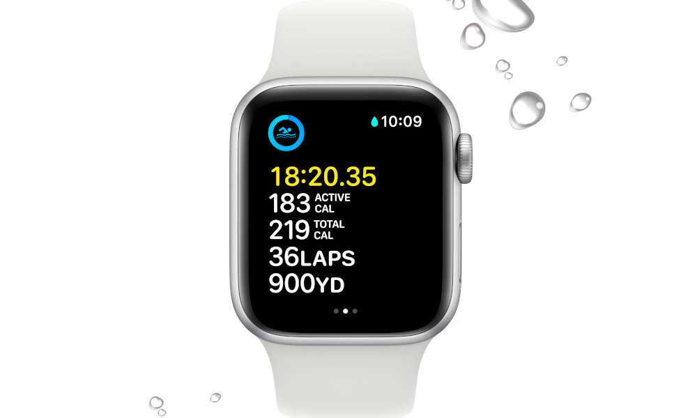 APPLE Watch SE Lubi pluskać się w wodzie