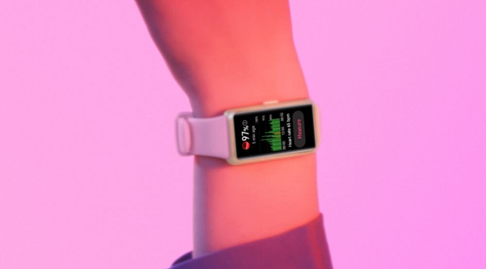 Smartband HUAWEI Band 7 ekran bateria czujniki zdrowie sport pasek ładowanie pojemność rozdzielczość łączność sterowanie krew puls rozmowy smartfon aplikacja 