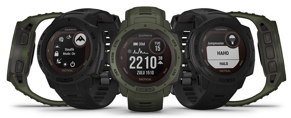 Zegarek sportowy GARMIN Instinct Solar odpornosc obudowa pasek szkło ekran wyświetlacz