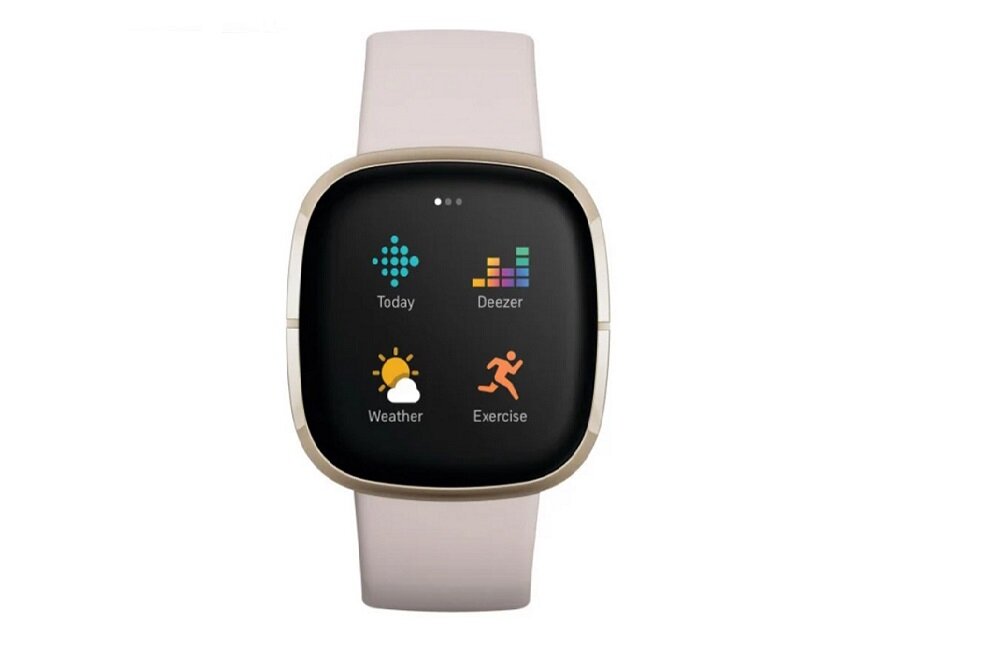 SMARTWATCH FITBIT SENSE stal nierdzewna szkło lekki