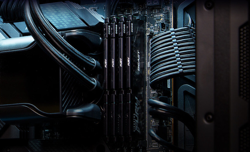 Pamięć RAM KINGSTON Fury Beast 64GB 6000MHz taktowanie prędkość układ ECC podkanały wydajność