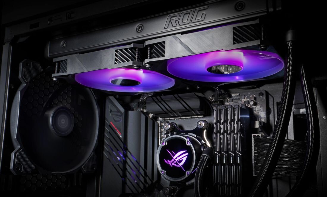 Chłodzenie wodne ASUS ROG Strix LC II 360 ARGB - Sterowanie PWM