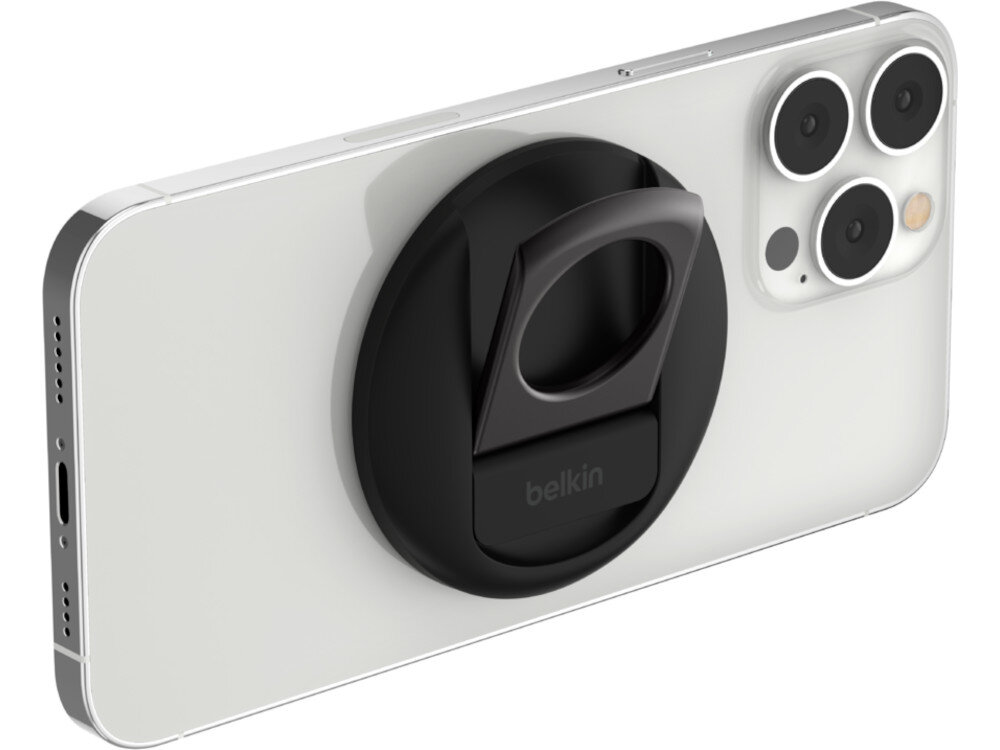 Uchwyt magnetyczny BELKIN MMA006BTBK MagSafe do Apple iPhone Czarny pierścień trzymanie podpórka zastosowanie