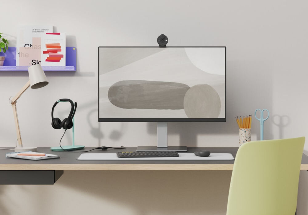 Kamera internetowa LOGITECH Brio 300 Grafitowy tworzywa z recyklingu ekologiczne opakowanie
