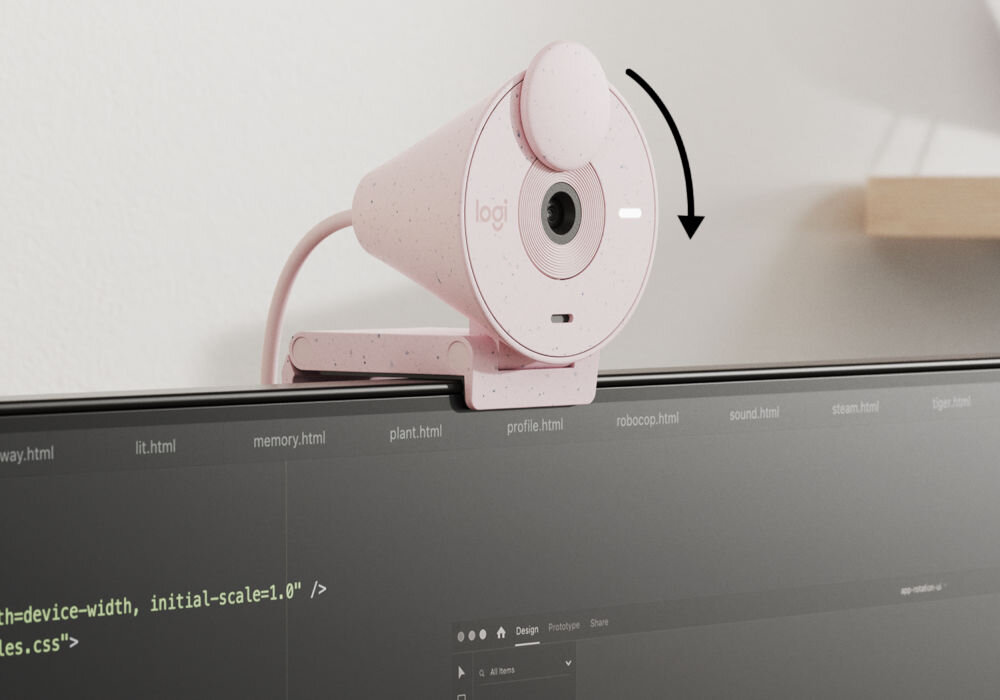 Kamera internetowa LOGITECH Brio 300 Grafitowy osłona obiektywu oprogramowanie logi tune