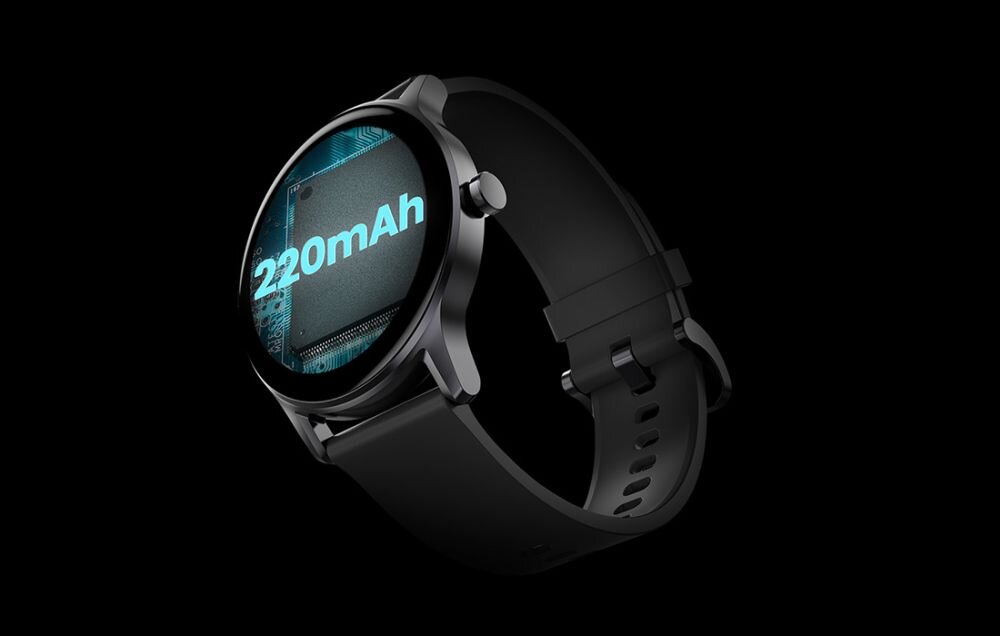 Smartwatch HAYLOU GS  ekran bateria czujniki zdrowie sport pasek ładowanie pojemność rozdzielczość łączność sterowanie krew puls rozmowy smartfon aplikacja 