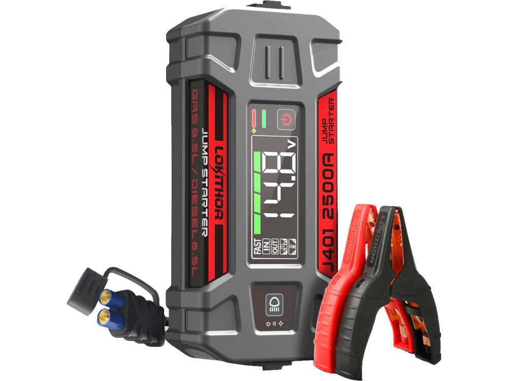 Powerbank LOKITHOR Jump Starter J401 20000mAh funkcje rozruch moc zastosowanie