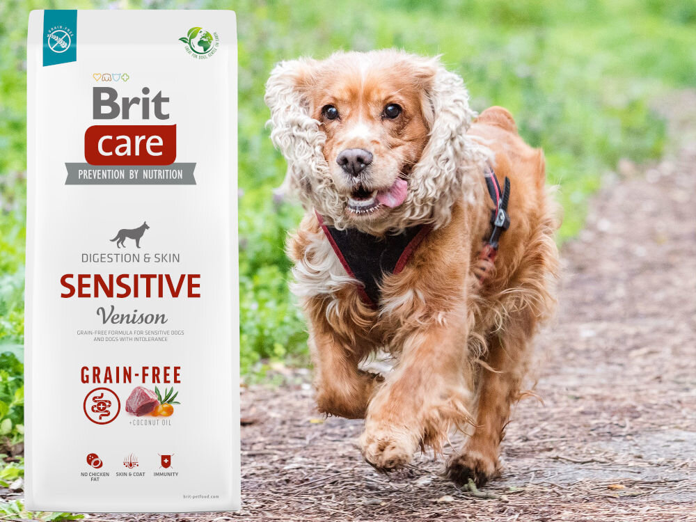 Karma dla psa BRIT Care Dog Grain Free Sensitive Venison Dziczyzna z ziemniakami 1 kg dodatki analiza