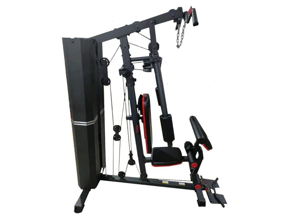 Atlas DS FITNESS DS600S jednostanowiskowy laweczka treningowa z modlitewnikiem podporka na nogi wyciag gorny i dolmny dla osob o wadze do 120 kg