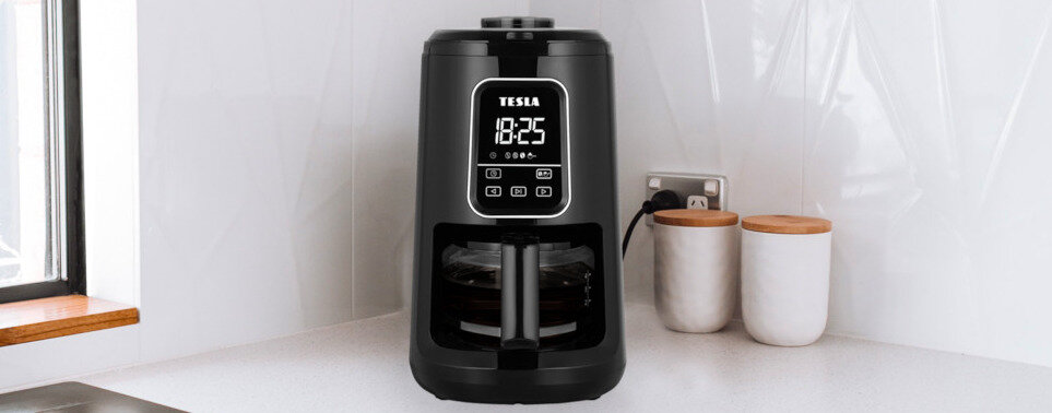 Ekspres TESLA CoffeeMaster ES400 dzbanek pojemność szkło młynek