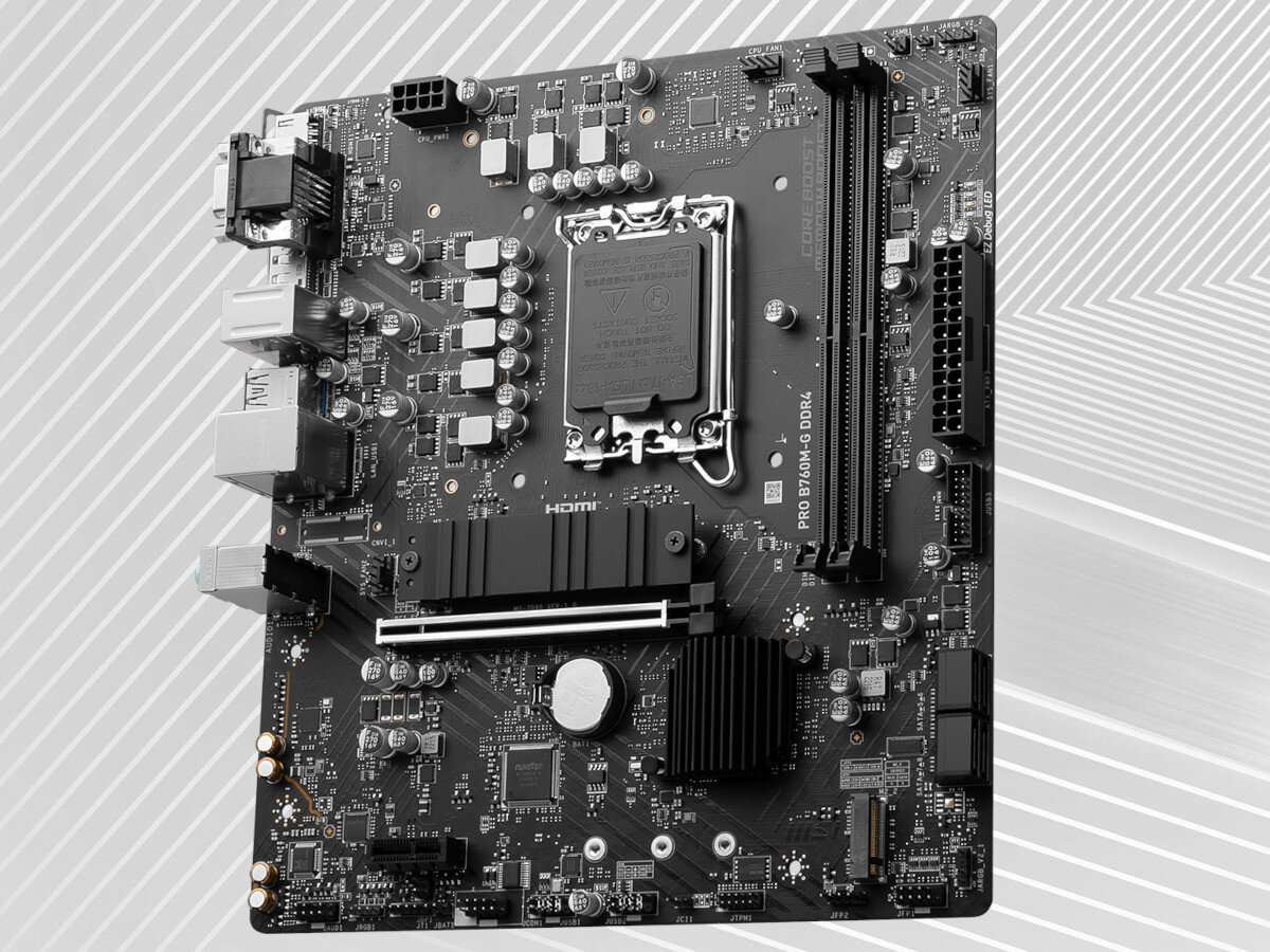 Płyta główna MSI Pro B760M-G DDR4 konstrukcja format wielkość
