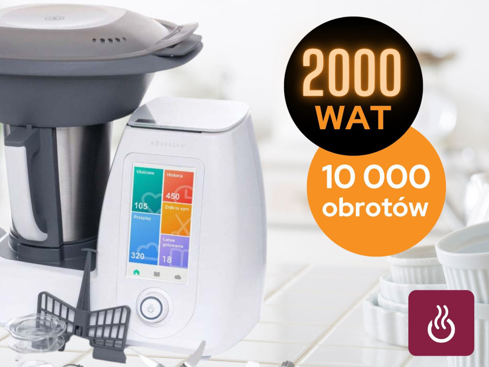 Robot wielofunkcyjny KOHERSEN CY021 71947 2000W z waga i funkcja gotowania moc 2000W kompaktowe wymiary nie zajmuje duzo miejsca