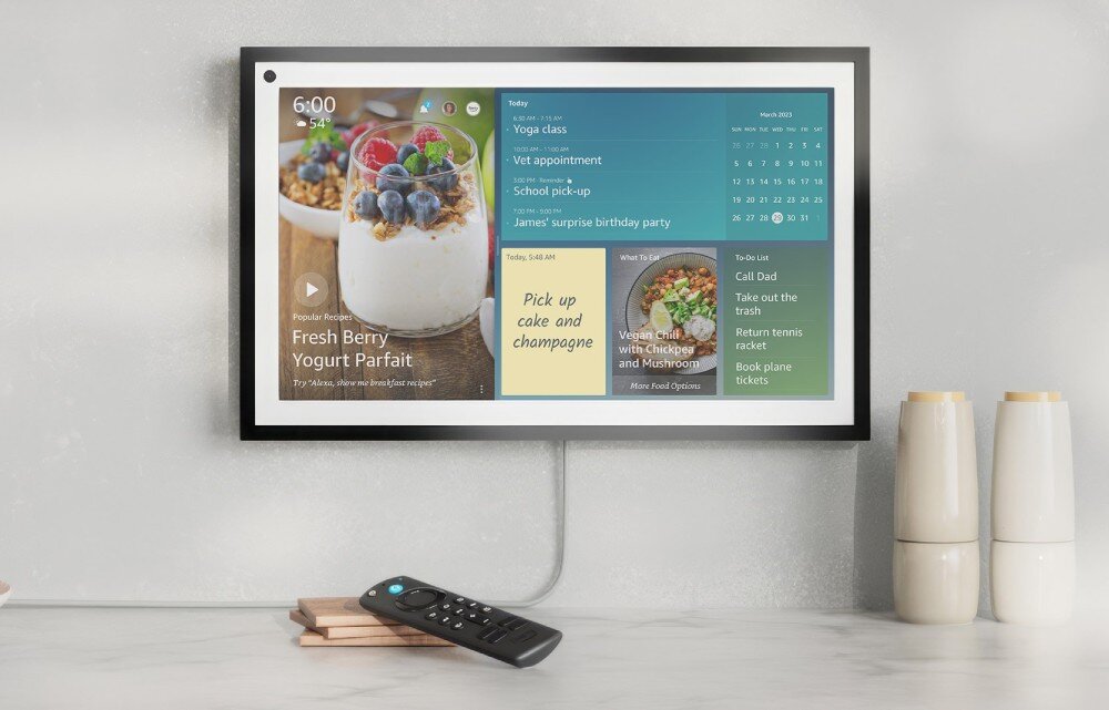 AMAZON Echo Show 15 Czarny kalendarz notatki ramka cyfrowa