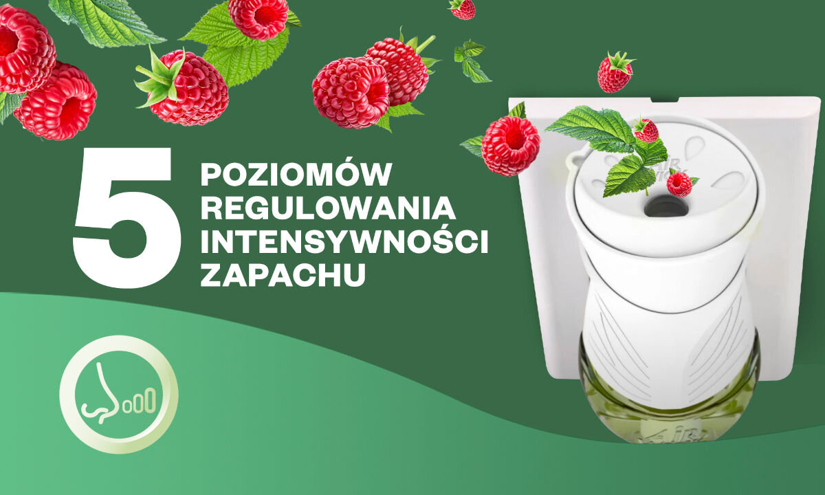 Wkład do elektrycznego odświeżacza powietrza AIR WICK Musujące Rosé z maliną 19 ml 5 trybów