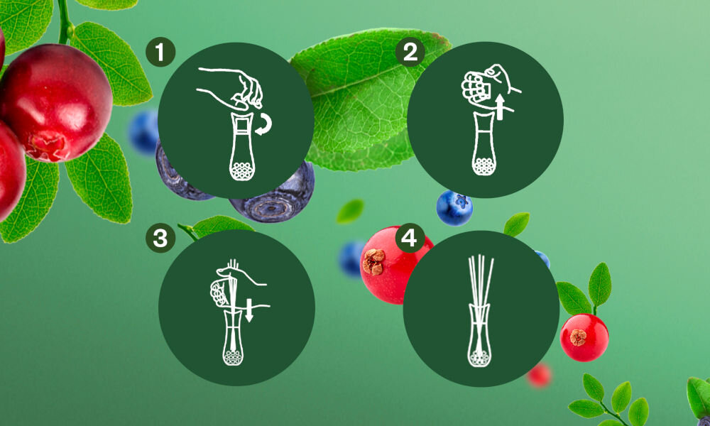 Patyczki zapachowe AIR WICK Deszczowa Świeżość Lasów Amazonii 30 ml sposób użycia