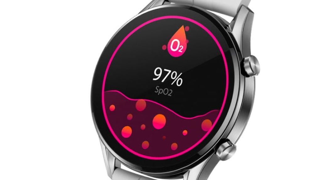 Smartwatch MAXCOM FW54 Iron ekran bateria czujniki zdrowie sport pasek ładowanie pojemność rozdzielczość łączność sterowanie krew puls rozmowy smartfon aplikacja 