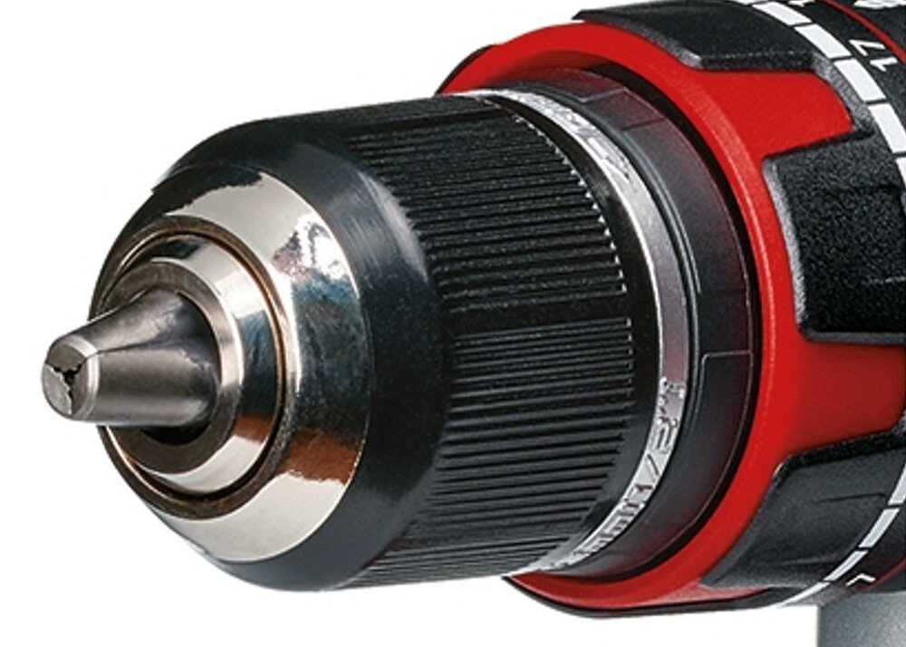 Wiertarko-wkrętarka EINHELL TE-CD 18 Li-i 4804513860 metalowy uchwyt wiertarski solidny funkcja blokady pelna kontrola