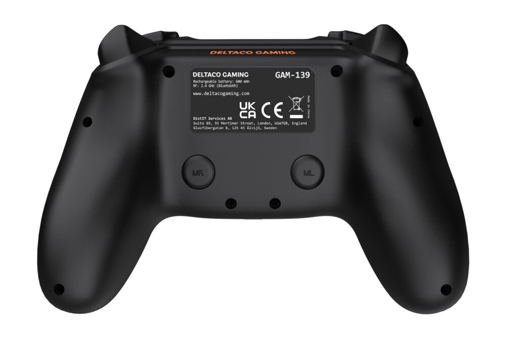 Kontroler DELTACO GAM-139 gra gaming przyciski łączność rozrywka triggery jakość wykonanie
