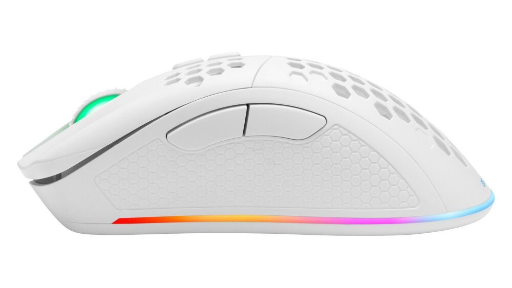 Mysz DELTACO Gam-120 RGB Mysz lekkość przewodowa bezprzewodowa podświetlenie działanie konstrukcja przyciski konfiguralne sensor optyczny połączenie rozgrywka komfort