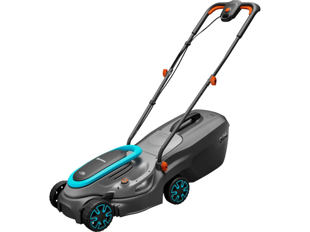 Kosiarka akumulatorowa GARDENA PowerMax 32-18V P4A 14632-20 podwójnie hartowane ostrze DuraEdge precyzyjnie szlifowane szerokość koszenia 32 cm