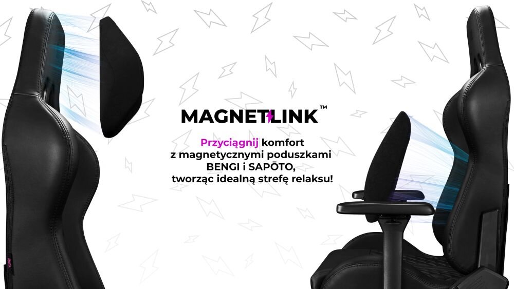 Fotel YUMISU 2050 mocowanie magnetyczne rewolucja komfort dbalosc atuty