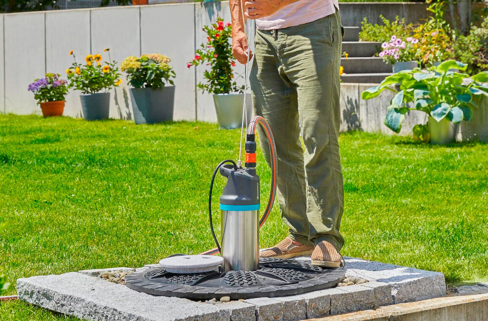 Pompa do wody GARDENA 1773-20 elektryczna wydna niezawodna silnik moc 1100 W imponujacy przeplyw wody