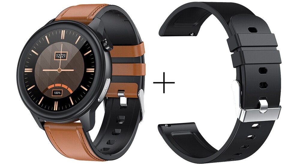 Smartwatch MAXCOM FW46 Xenon wyświetlacz dopasowanie tarcza zdrowie saturacja krwi ciśnienie krwi sen monitoring oddech cykl menstruacyjny powiadomienia wiadomości alarmy jakość tryby sportowe długa praca