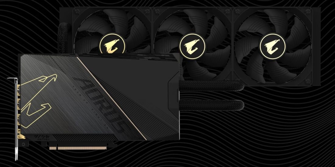 Відеокарта GIGABYTE Aorus GeForce RTX 4090 Xtreme Waterforce 24GB - водяне охолодження