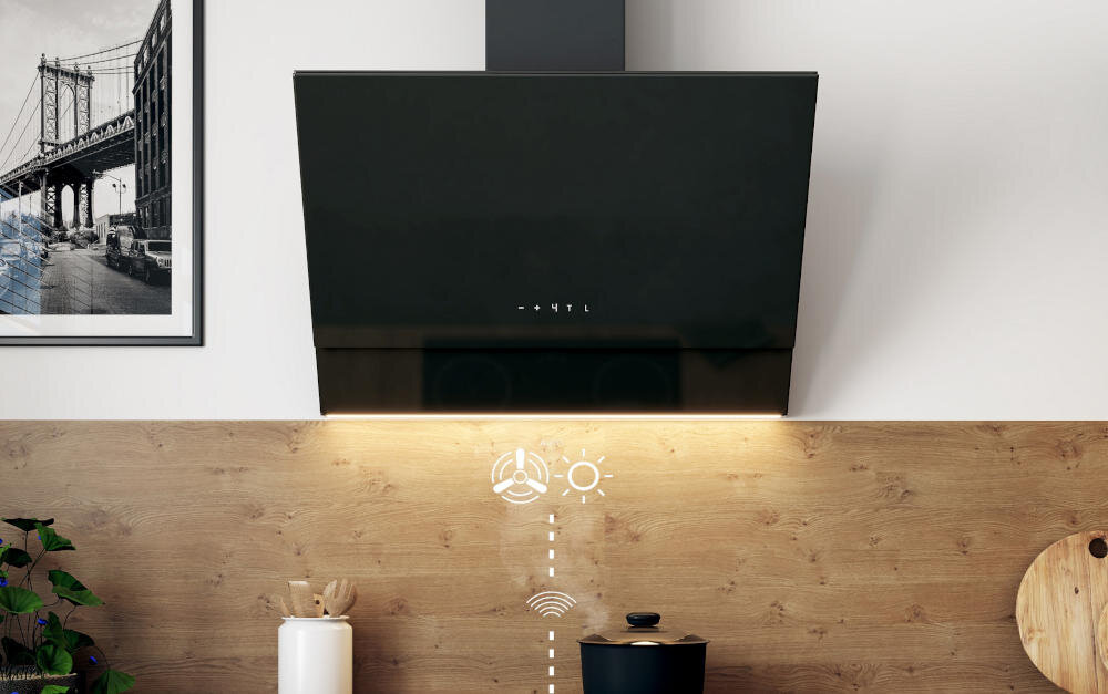 VDB IQ 60 H2H tradycyjne wzornictwo konstrukcja okap szerokość turbina wydajność