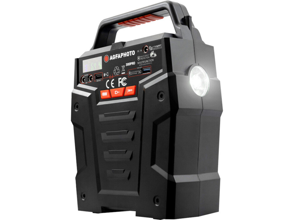 Stacja zasilania AGFAPHOTO PowerCube 300Pro 278Wh latarka wyświetlacz funkcje
