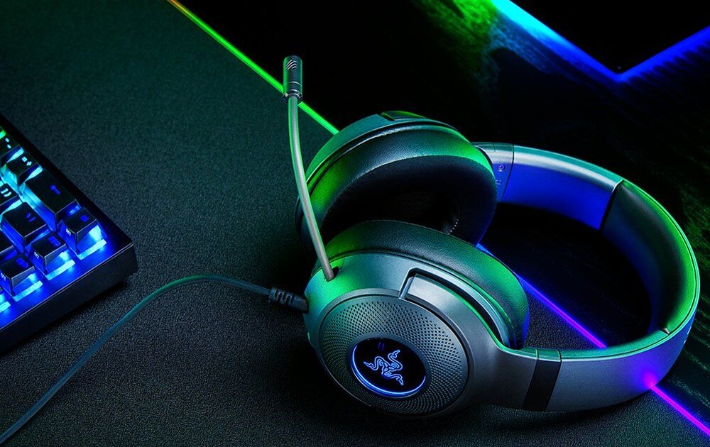 Słuchawki RAZER Kraken V3 X dopasowanie dźwięk gaming precyzja brzmienie jakośc przewodowe łączność kontrukcja