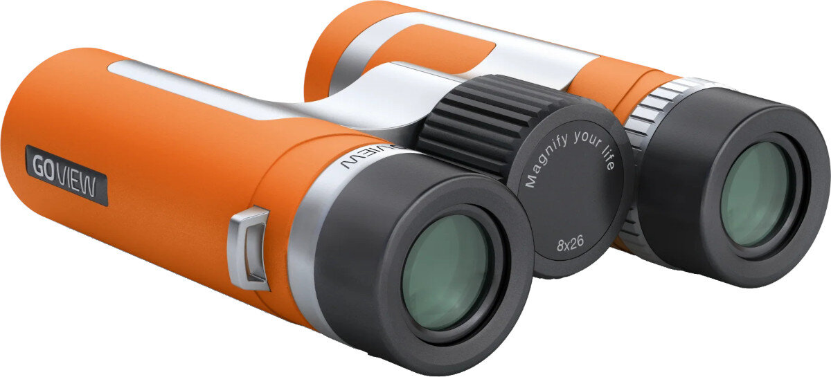 Lornetka GOVIEW Zoomr 8x26 Pomarańczowy regulacja rozstaw dioptria ergonomia