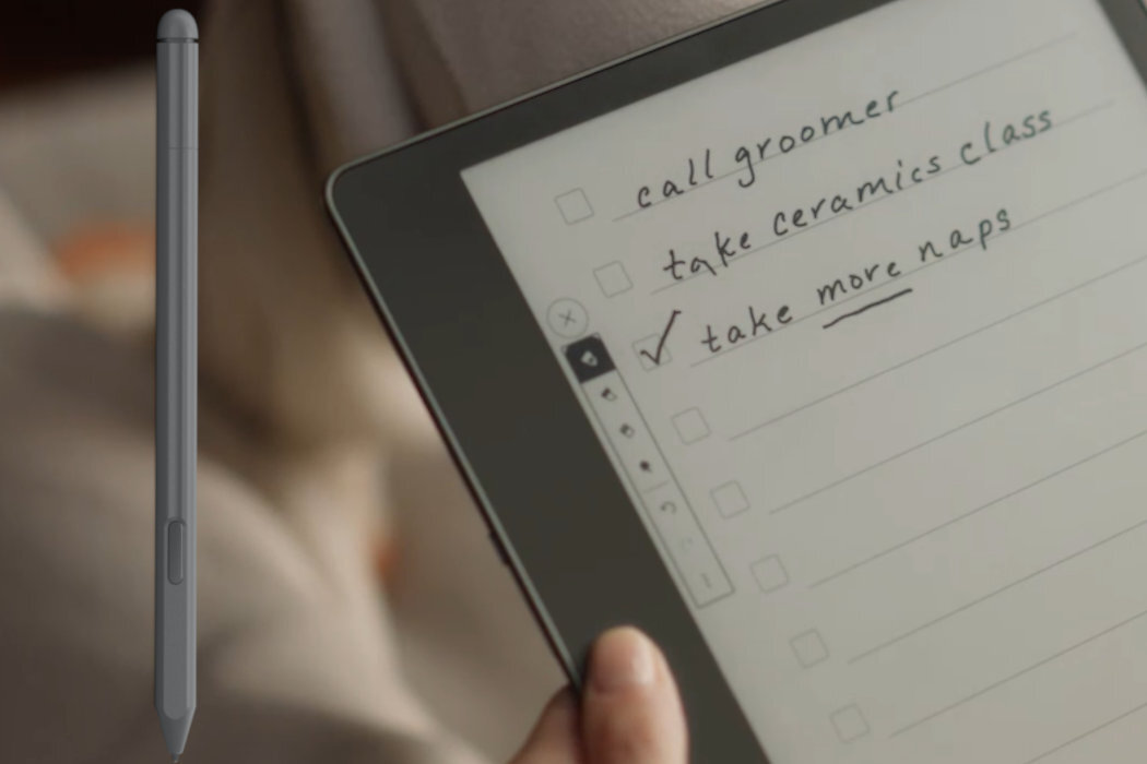 Czytnik E-booków AMAZON Kindle Scribe 64GB + Rysik Premium wygoda rysik premium magnesy użytkowanie przycisk gumka