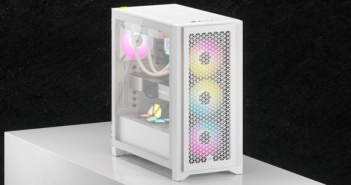 Obudowa CORSAIR iCUE 4000D Airflow RGB design wykonanie gaming chłodzenie jakość wytrzymałość wymiary złącza filtry zestaw