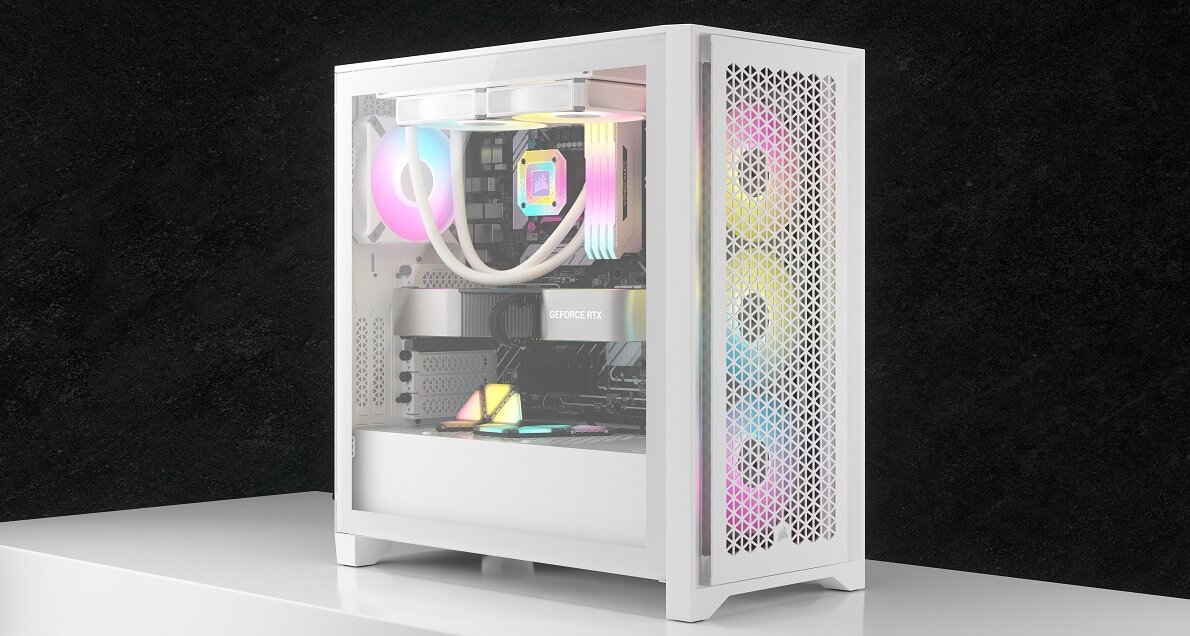 Obudowa CORSAIR iCUE 4000D Airflow RGB design wykonanie gaming chłodzenie jakość wytrzymałość wymiary złącza filtry zestaw