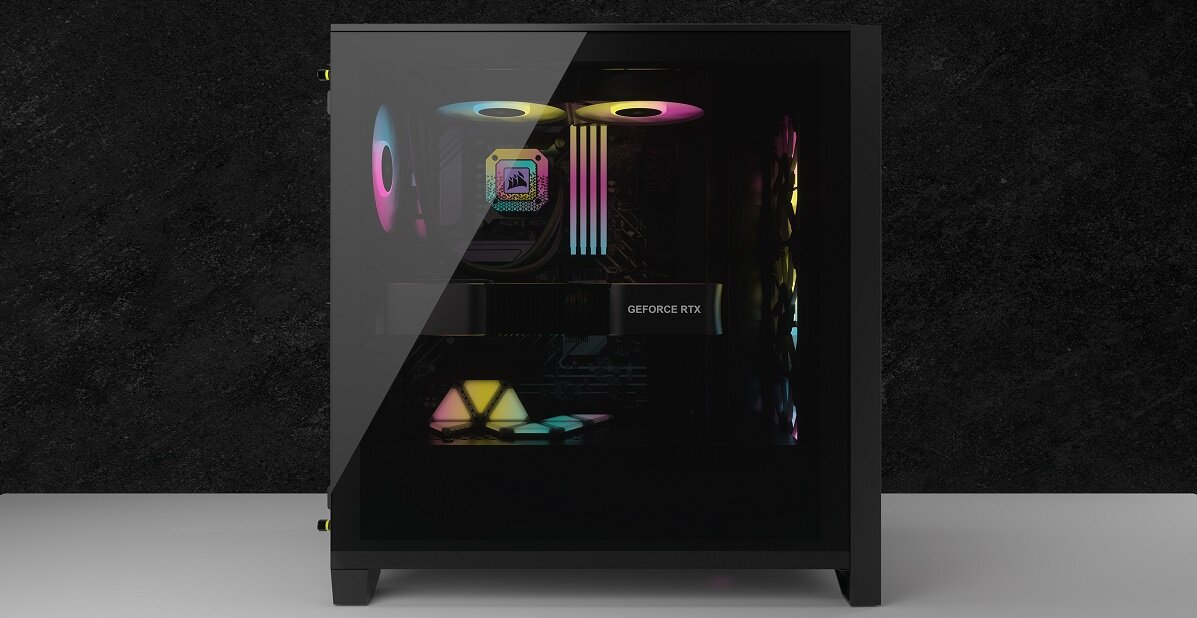 Obudowa CORSAIR iCUE 4000D Airflow RGB design wykonanie gaming chłodzenie jakość wytrzymałość wymiary złącza filtry zestaw