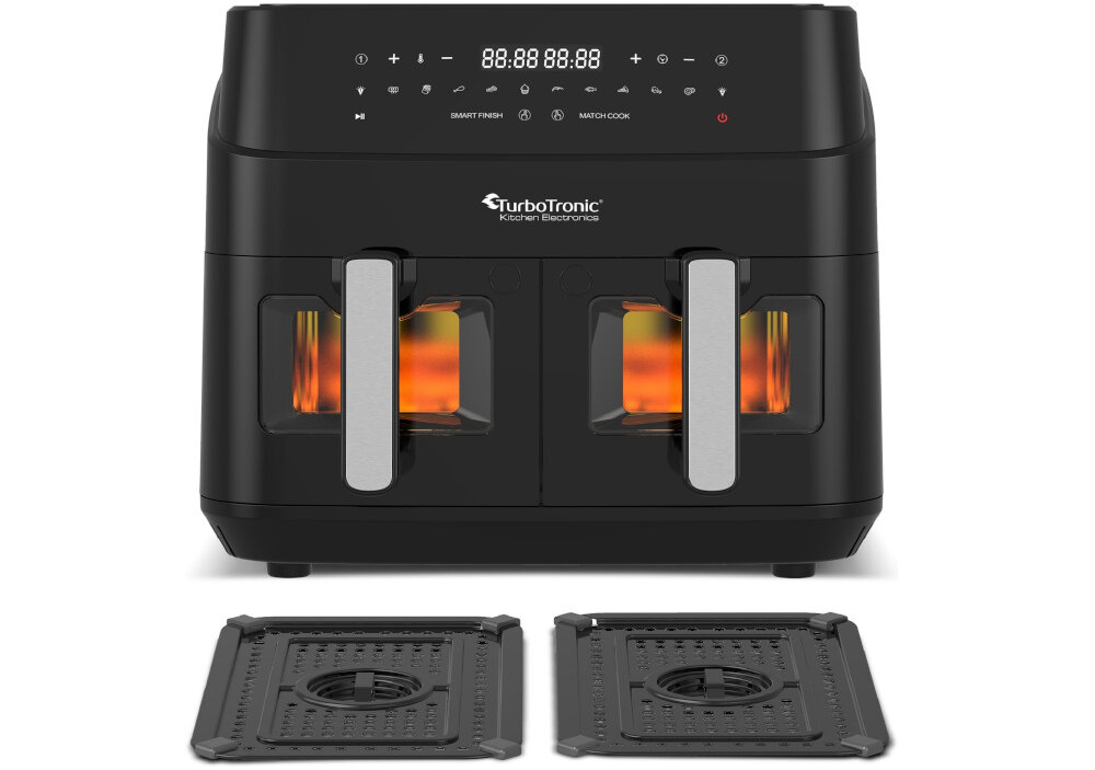 Frytkownica beztłuszczowa TURBOTRONIC TT-DAF6W Czarny zestaw akcesoria komplet wyposazenie