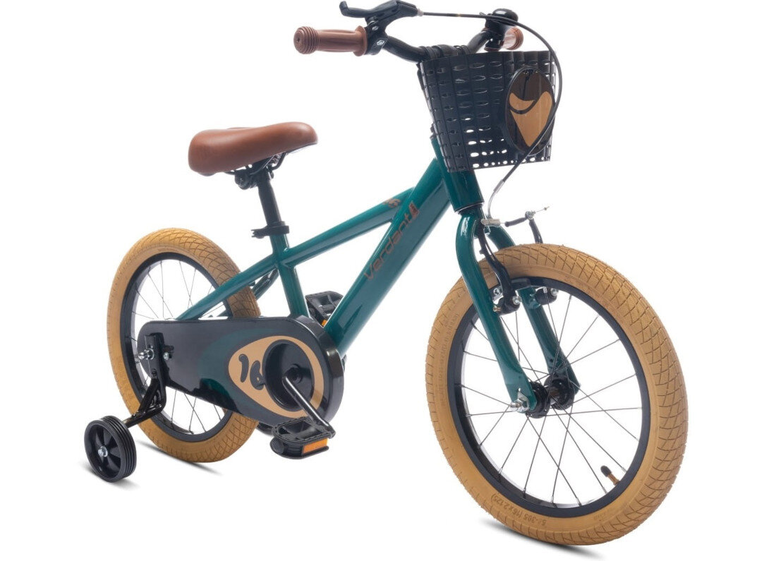 Rower dziecięcy SUN BABY Verdant 16 cali dla chłopca Zielony tylnych manetki Shimano obsluga