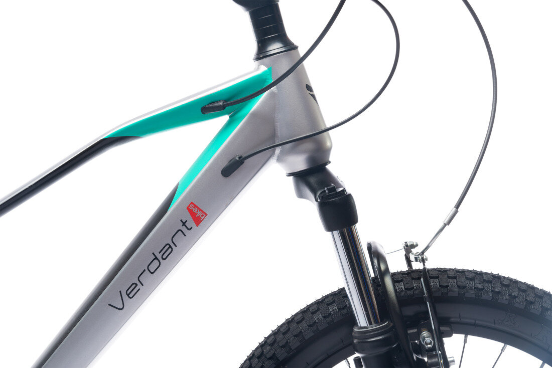 Rower dzieciecy SUN BABY Verdant 20 cali Srebrno-turkusowy kola 20 cali rama 11,5 cali kolor kolorystyka wygoda parametry uzytkowanie wykonczenie