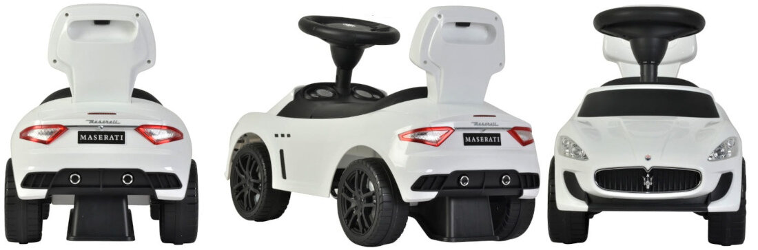 Jezdzik SUN BABY Maserati Grancabrio MC bialy bezpieczne uzytkowanie normy bezpieczenstwa EN71