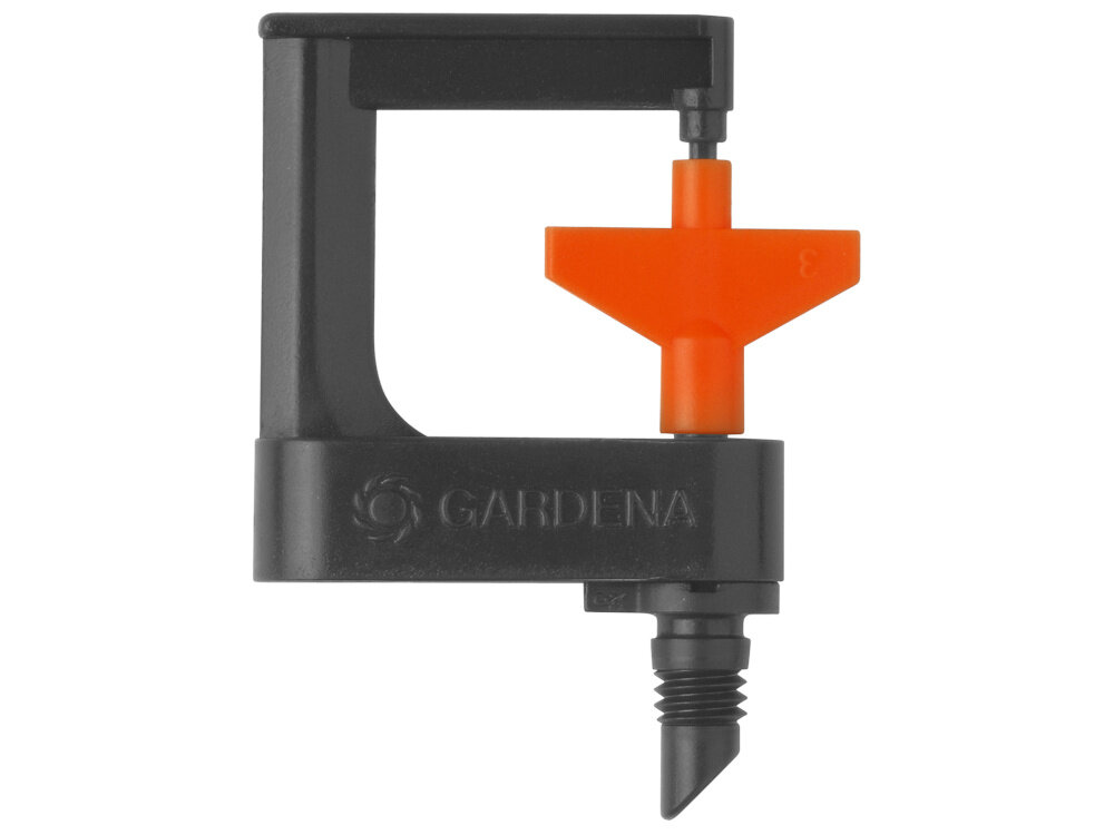 Zraszacz rotacyjny GARDENA Micro-Drip-System 01369-29 2 szt. zraszacz na białym tle zestaw dwóch zraszaczy rotacyjnych do powierzchniowego, drobnokroplistego nawadniania rabat i grządek równomierne nawodnienie