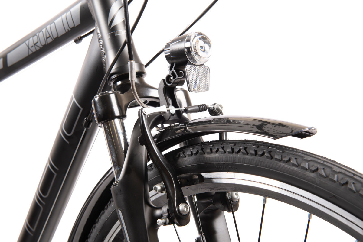 Rower trekkingowy INDIANA X-Road 1.0 oswietl droge lampami