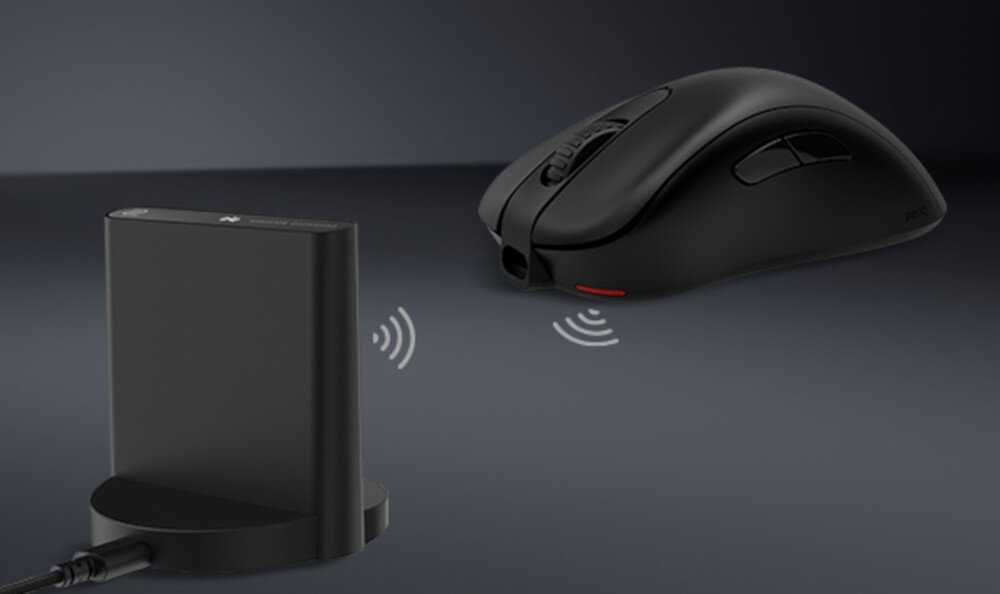 Mysz ZOWIE EC2-CW łączność bateria żywotność ładowanie nadajnik