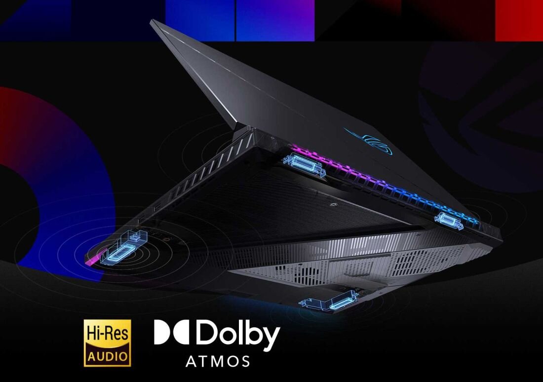 Laptop ASUS ROG Strix SCAR 16 - Dolby Atmos Dwukierunkowa redukcja szumów