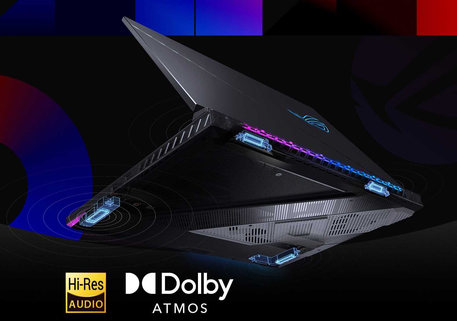 Laptop ASUS ROG Strix SCAR 18 - Dolby Atmos Dwukierunkowa redukcja szumów