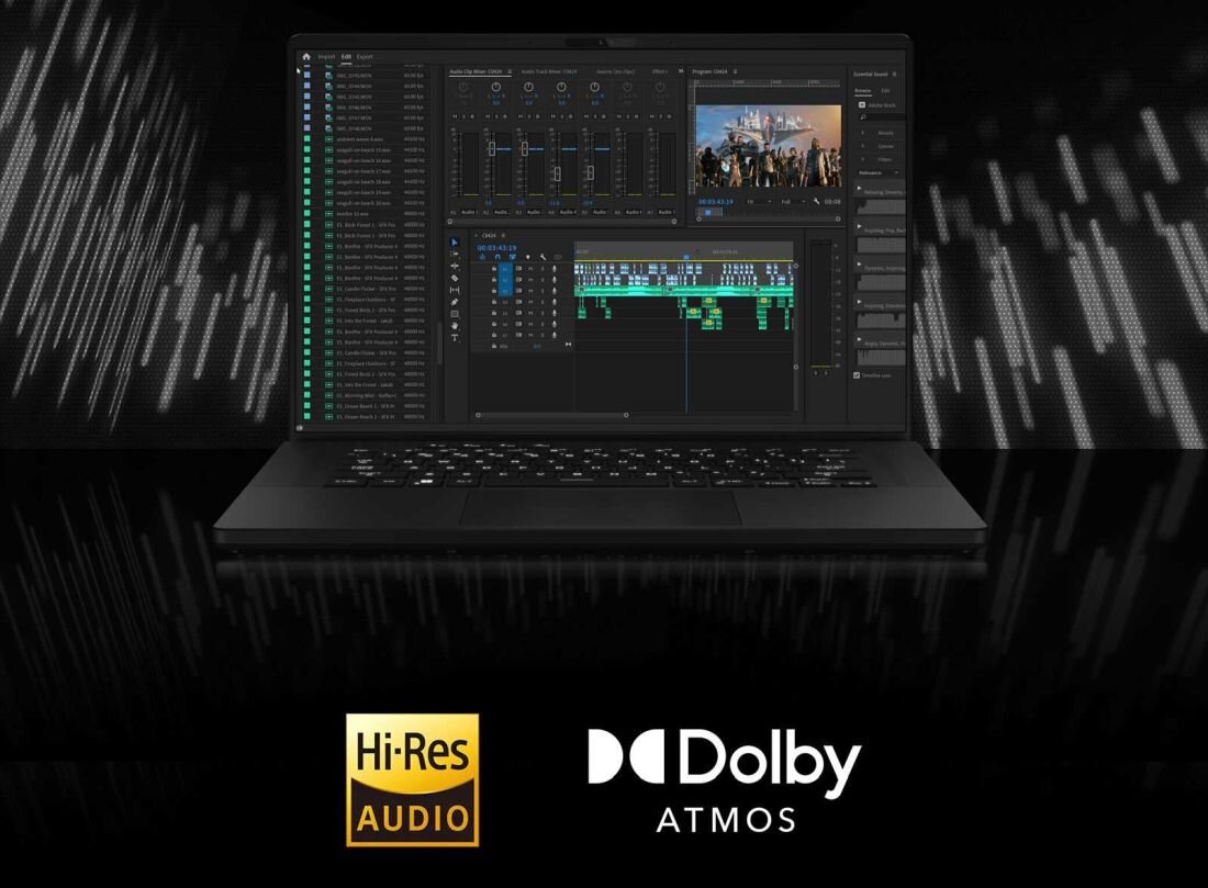 Laptop ASUS ROG Zephyrus M16 - Dolby Atmos