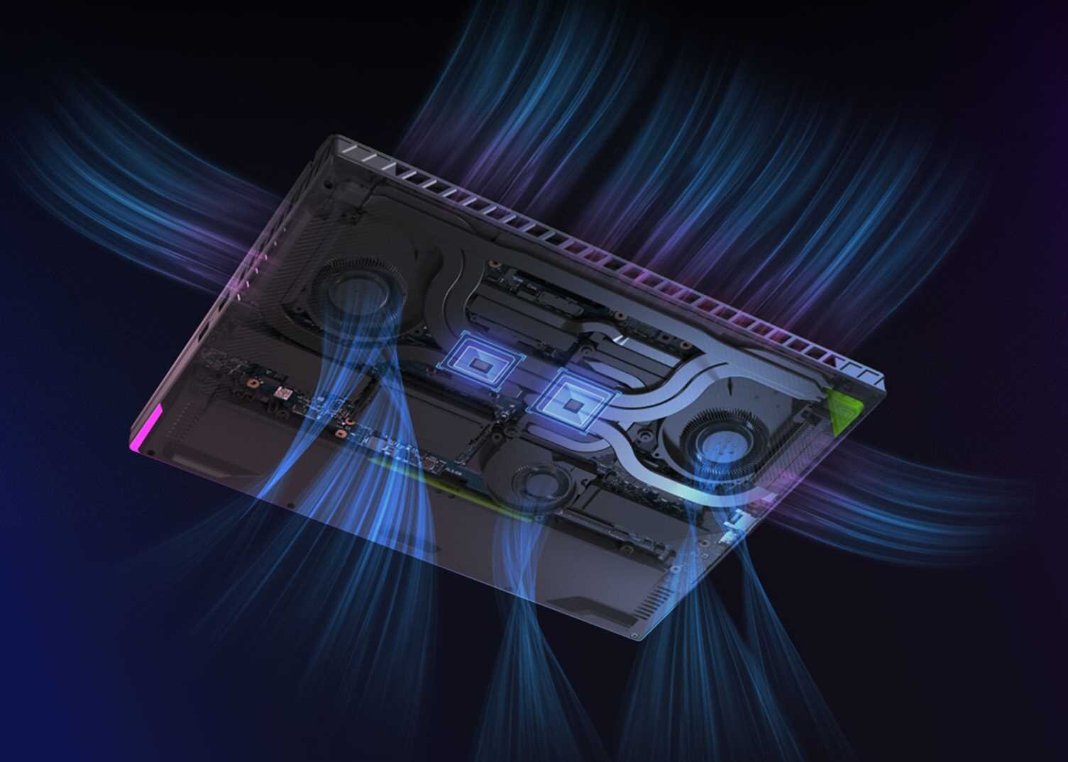 Laptop ASUS ROG Strix G18 - Układ chłodzenia