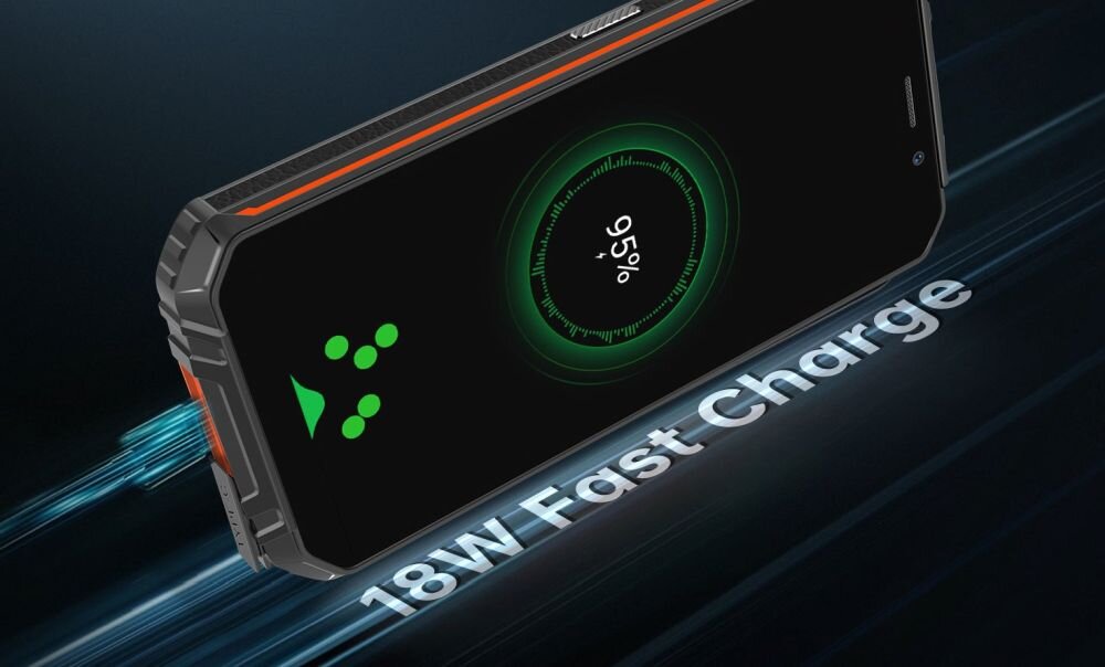 Smartfon OUKITEL WP18 Pro ekran bateria aparat procesor ram pamięć pojemność rozdzielczość zdjęcia filmy opis dane cechy blokady system łączność wifi bluetooth obudowa szkło odporność porty muzyka transfer sieć przekątna matryca waga czujniki oled amoled ips